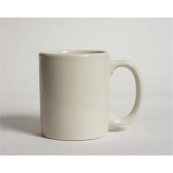 Tuxton China C-Handle Mug 12 oz. - Eggshell - 2 Dozen BEM-1202